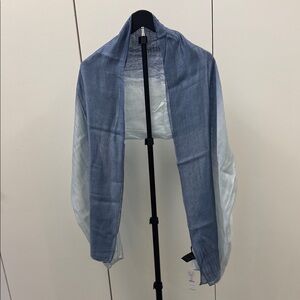 Women's Blue Sheer Scarf